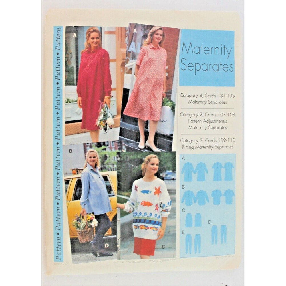 Vintage Sewing Step By Step Uncut Pattern Maternity Seperates NOS